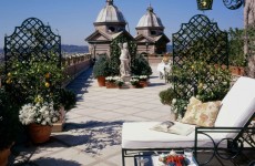 Private Terrasse der Penthouse Suite Hotel Hassler Roma