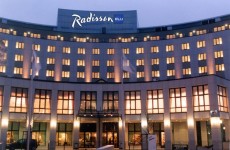 Aussenansicht des Radisson Blu-Hotel in Cottbus